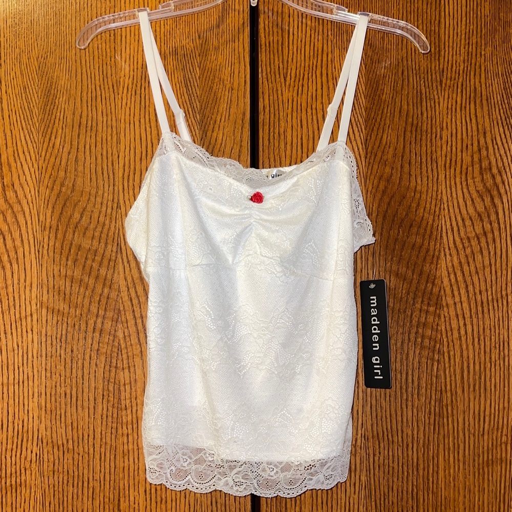 Madden Girl Ivory Lace Camisole